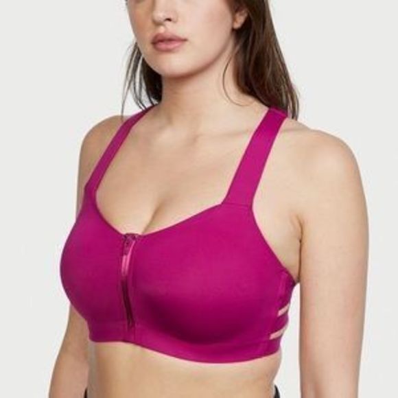 NWT 38DDD Victoria’s Secret Sport Hot Pink Knockout Strappy Back Sports Bra (38F - Picture 2 of 13
